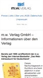 Mobile Screenshot of mw-verlag.de